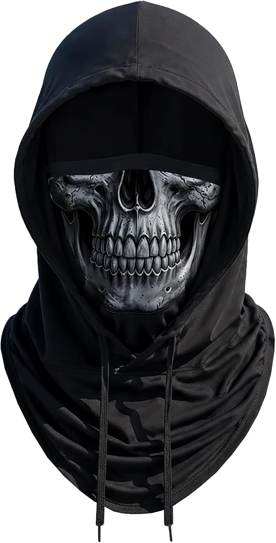 Skull Balaclava Hat for Women Men Sun UV Protection Summer Cooling Full Face Mask Cycling Hiking Fishing Outdoor Sports - skull hat