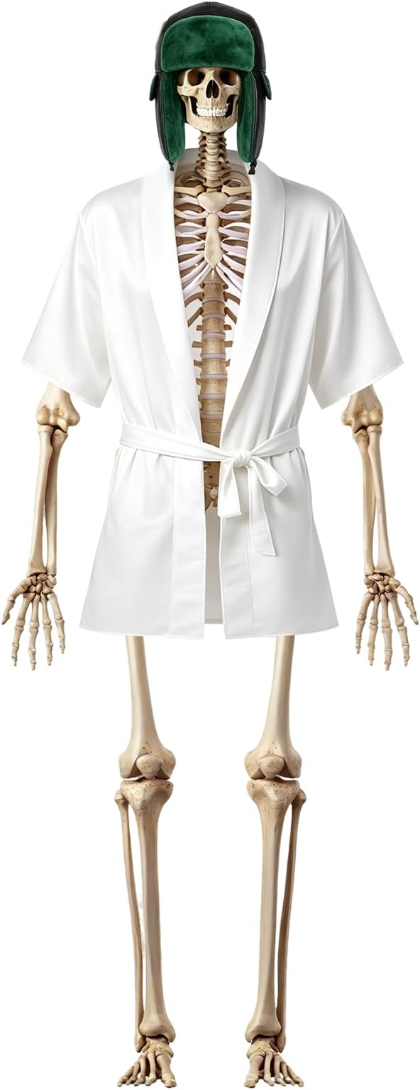 3 Pcs 12 Ft Skeleton Halloween Christmas Cousin Costume Set Skull Outfit - skeleton