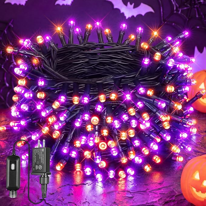 Ollny 100 LED Halloween Lights, 33 FT Halloween String Lights Waterproof - string light