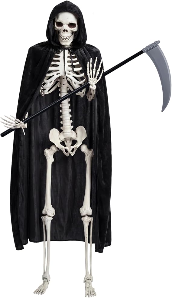 6ft Holiday Skeleton Costume Horror Skeleton Clothes Accessories for Outdoor Lawn Decorations lindoor Props - sugar skull costume