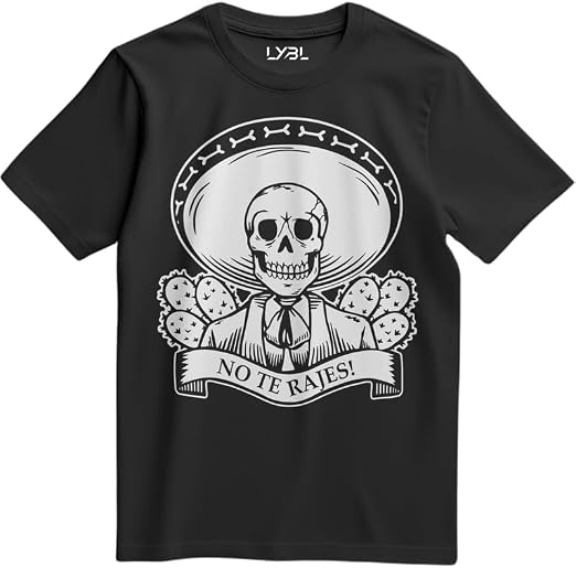 No Te Rajes Sugar Skull Mariachi Shirt Mexico Tshirt Graphic Tee - skull tshirt