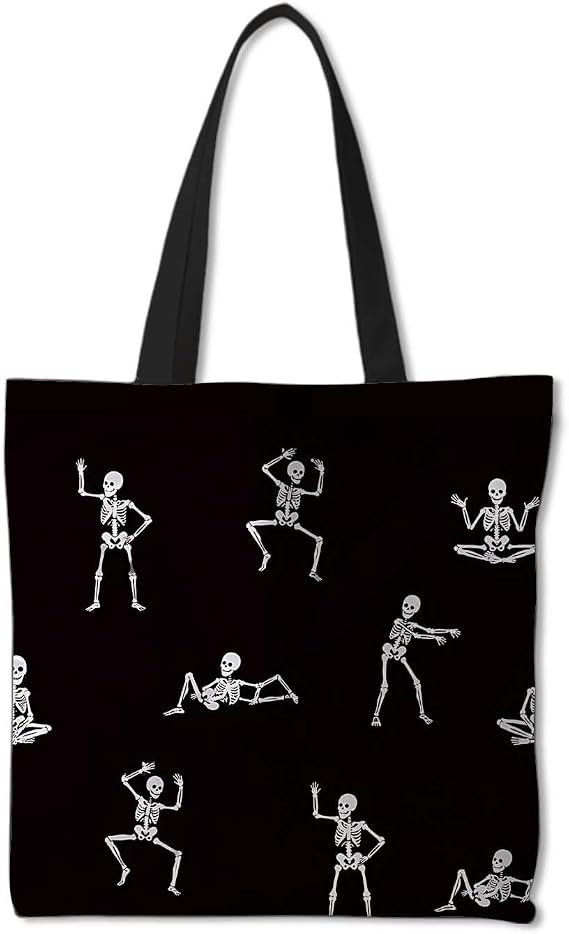 Halloween Theme Ghost Tote Bag for Women 15 x 15.4 Inch