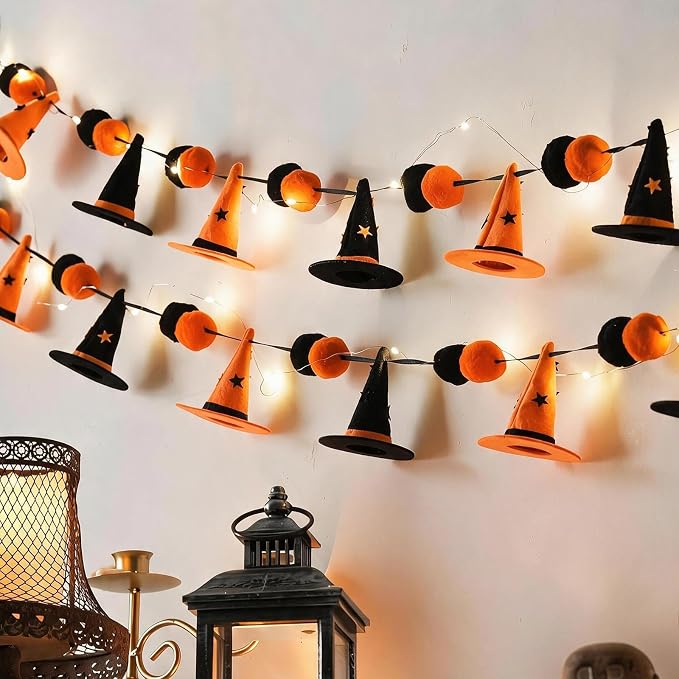 Halloween String Lights, 9.8FT 20 LED Halloween Fairy Light Decor - string light
