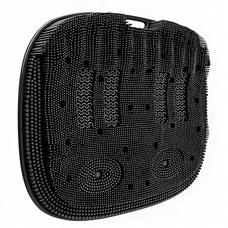 Shower Foot Scrubber Mat with Non-Slip Suction Cups | Wall-Mounted - skull floor mat