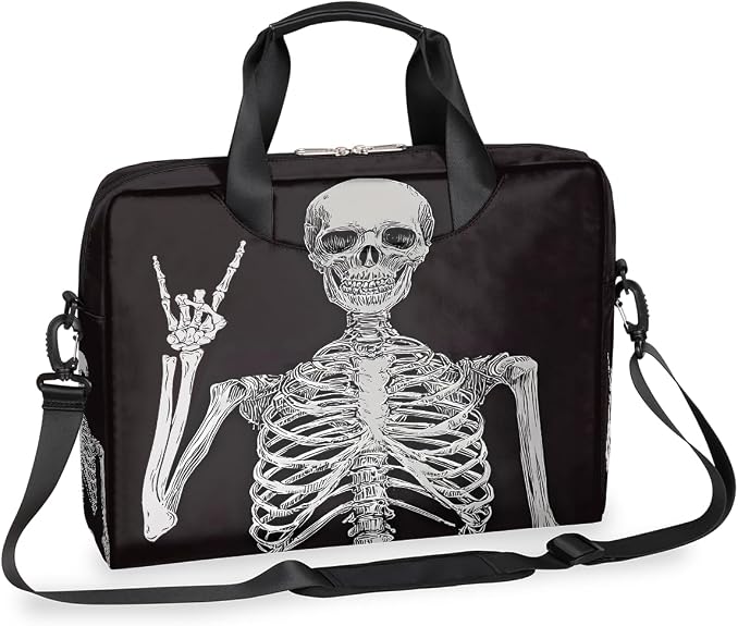 16in Laptop Bag for Women Men Waterproof Computer Carrying Messenger Case Handbag - sugar skull handbags for sale