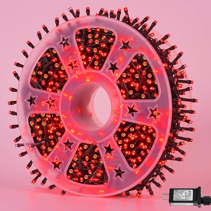 Halloween String Lights Red 165ft 500 LED - string light