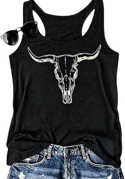 Womens Tank Tops Boho Floral Graphic Tank Tops Summer Tank Cute Beach Tank Cute Casual Shirts Clothes 2026 Tank Tops - skull tank tops