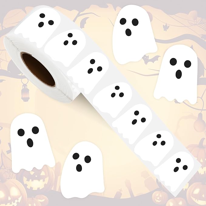 600Pcs Ghost Stickers, Halloween Stickers Bulk for Halloween Gifts Crafts - skull sticker