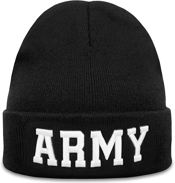 Beanie for Men Women Embroidered Skull Cap Warm Outdoor Knit Watch Cap Cuffed Beanie Winter Hat Dad Birthday - skull watch