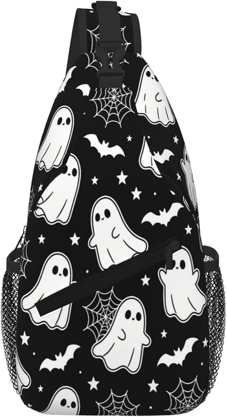 Skull Gothic Chest Bag Shoulder Bag Daypack Fanny Pack Cross Body Bag For Women Men Hiking Travel For Women Men - skull backpack