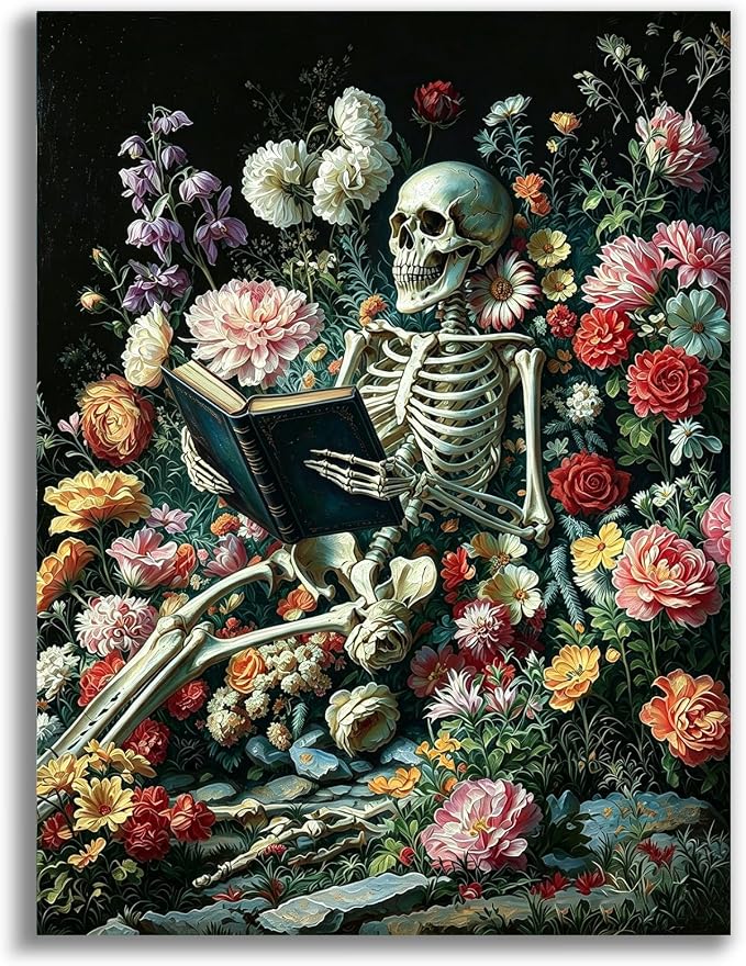 Gemozaic Gothic Skull Diamond Art Kits for Adults, 12 x 16 Inch