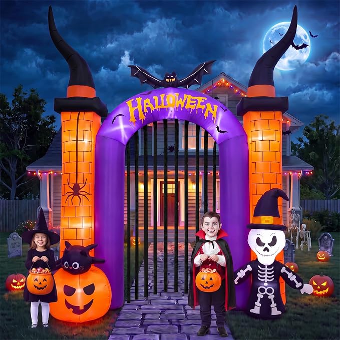 10.8FT Halloween Inflatables Archway Outdoor Decoration