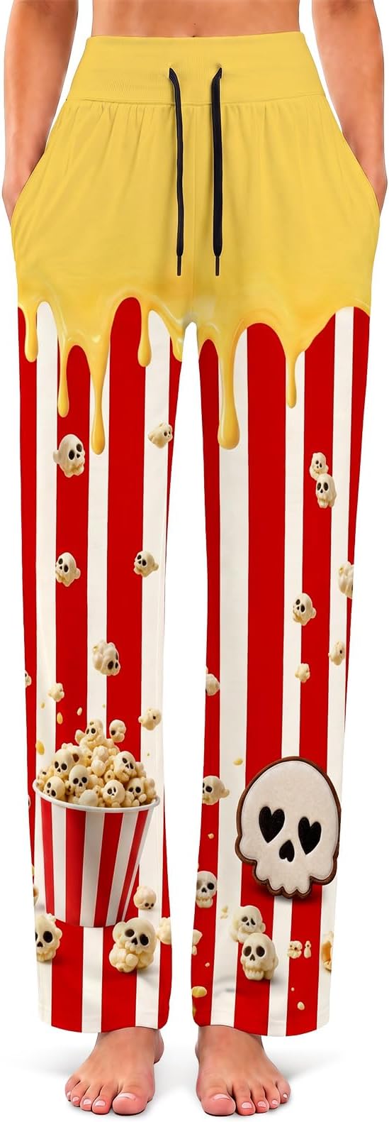 Womens Pajama Pants Stretch Lounge Pants Sleepwear - skull pajamas