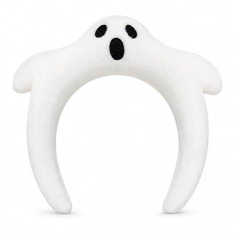 Ghost Headband Plush Hair Accessories Halloween Costume for Women - skull headband