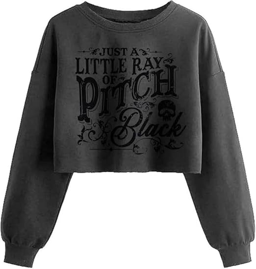 Women’s Fall Halloween Thanksgiving Crop Sweatshirt
