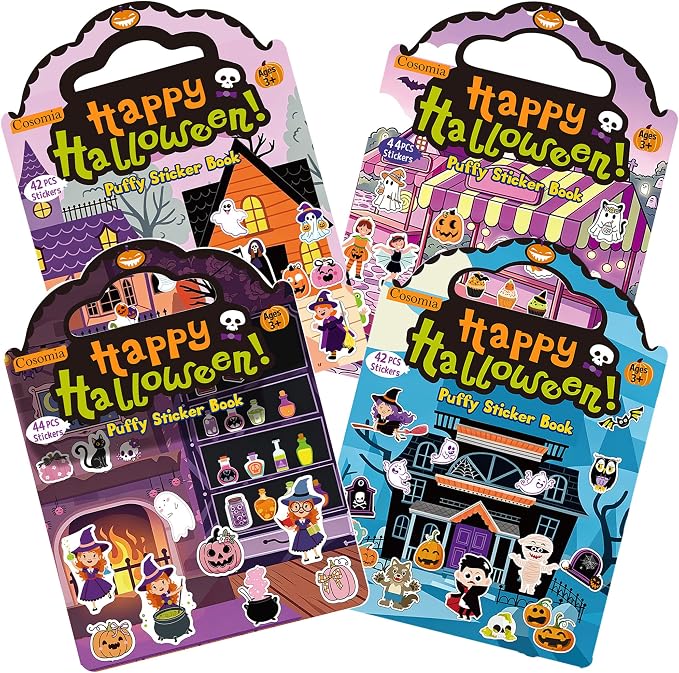 Halloween Sticker Books for Kids - skull sticker