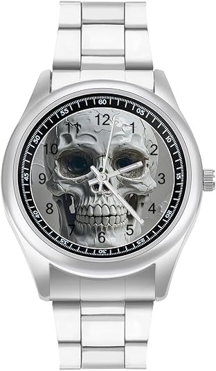 Watch for Men Big Face Stainless Steel Wrist Watch Personality