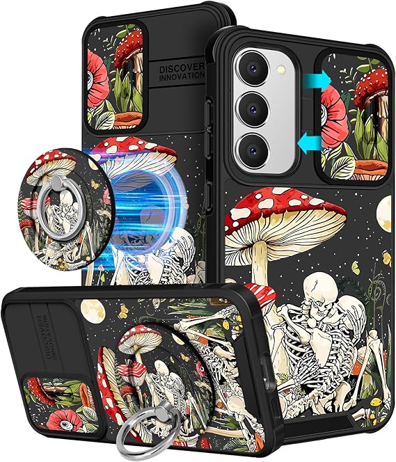Funermei for Samsung Galaxy S23 Plus Case with Magnetic Ring Stand