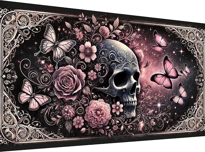 Lophomie Large Diamond Art Kits for Adults, Skull Diamond Painting Kits - skull painting