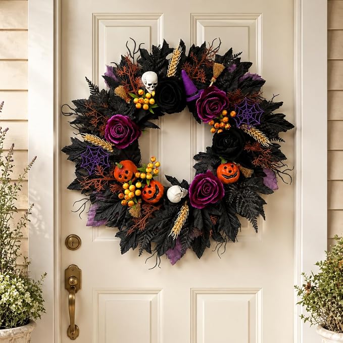 Halloween Wreath for Front Door