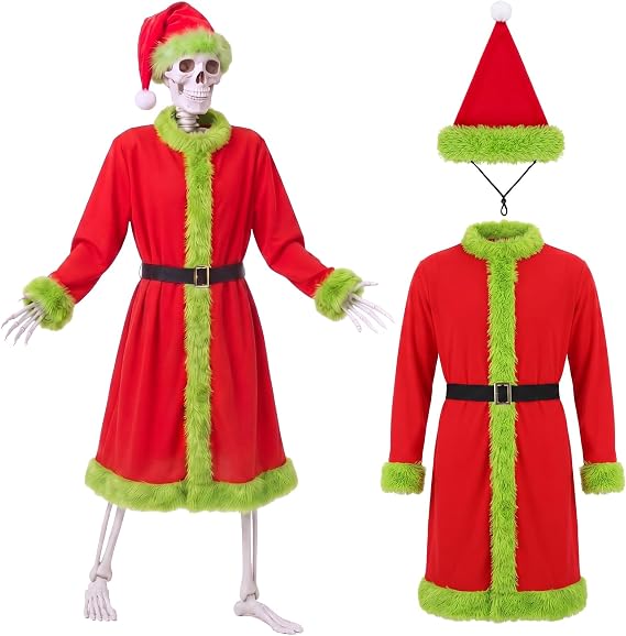 Maiteenly Christmas 12 ft Skeleton Costume Outfits Accessories - skeleton