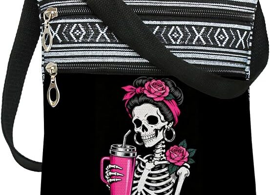 Halloween Themed Print Crossbody Shoulder Bag for Women Friends
