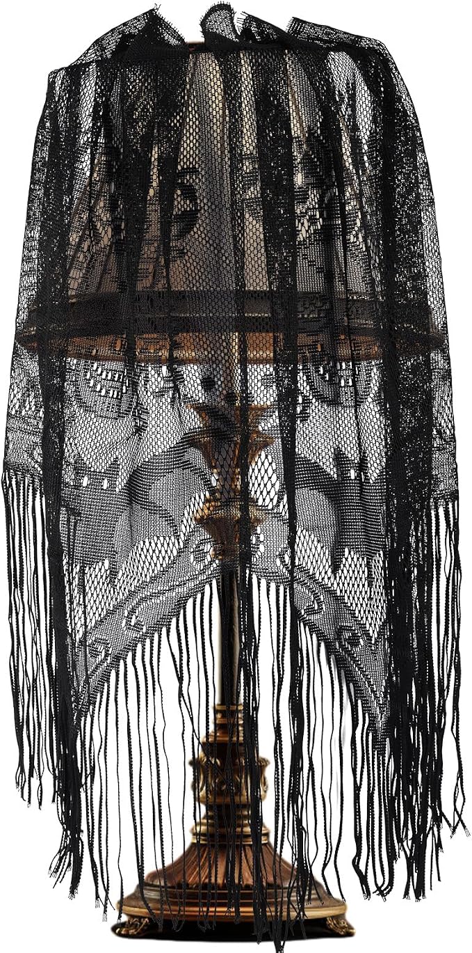 Gosknor Halloween Decor Lamp Shades, 61×21.65in Spider Web Lamp Shade