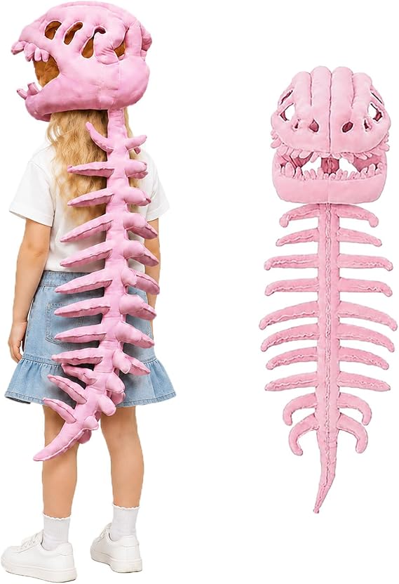 Dinosaur Toys Skeleton for Kids Wearable Dino Bone Plush Toy Boys Gifts - skeleton