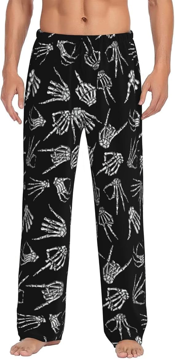 Men'S Rainbow Pineapple Print Lounge Pajama Pants - skull pajamas