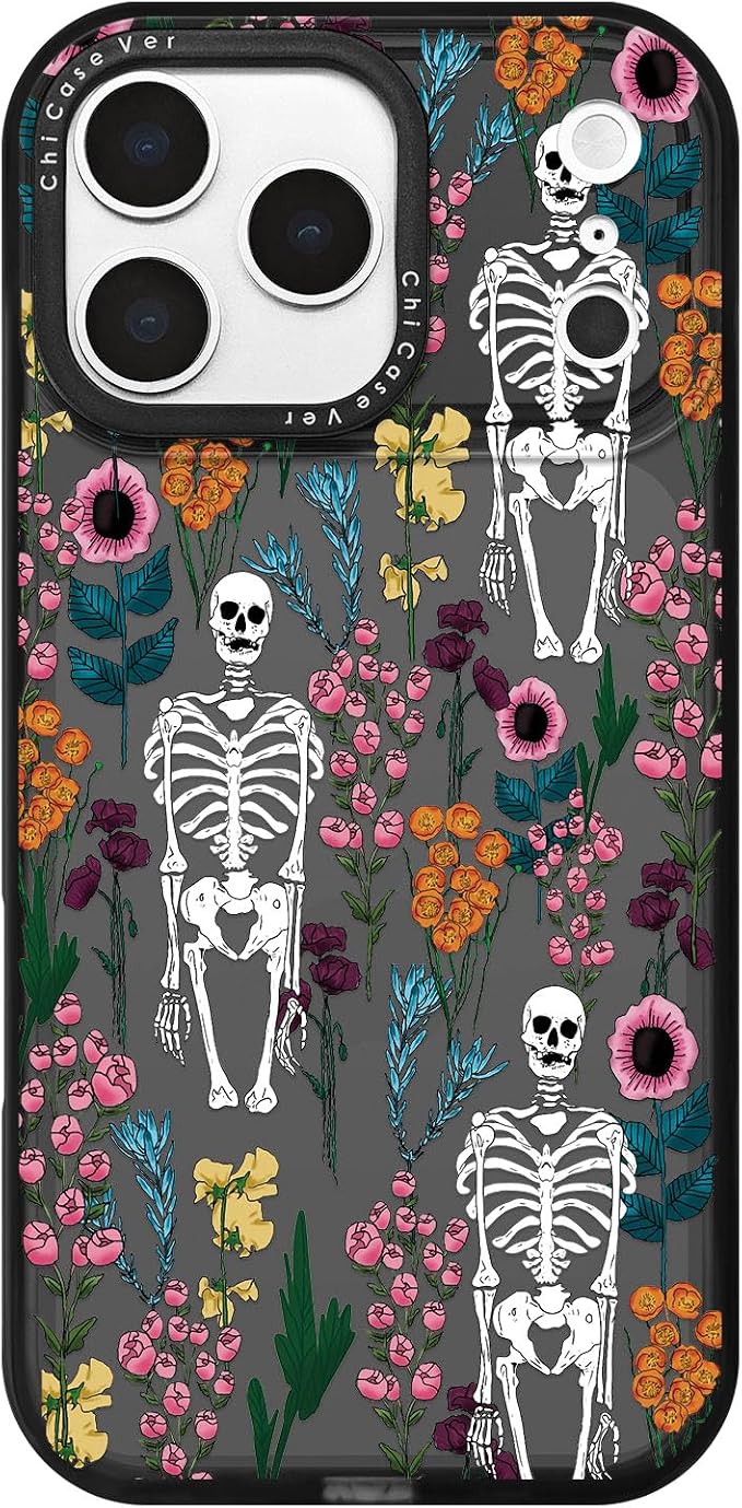 for iPhone 17 Pro Max/iPhone 18 Pro Max Case Skull Halloween - Skull phone case