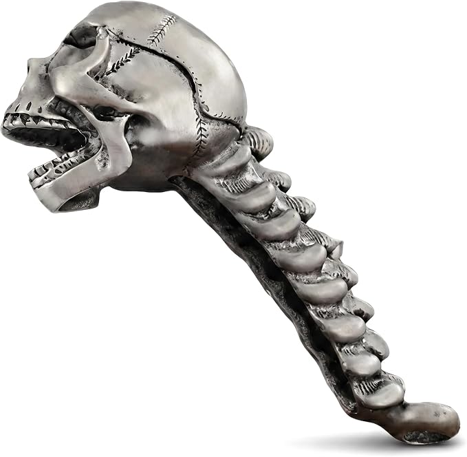 Skull Bottle Opener - Stainless Steel Skeleton Metal - skull bottle
