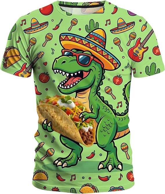 Men’s 3D Sugar Skull T-Shirt, Cool Mexican Graphic Summer Tee Top - skull tshirt