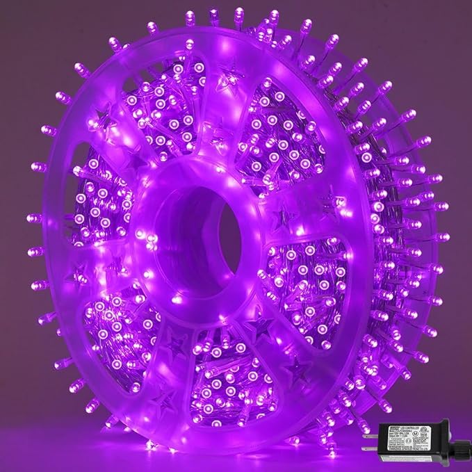 Halloween String Lights Purple 165ft 500 LED - string light