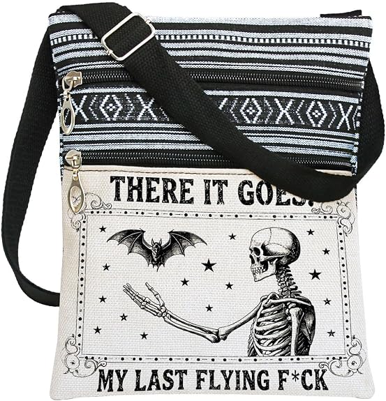Halloween Themed Print Crossbody Shoulder Bag for Women Friends - sugar skull handbags for sale
