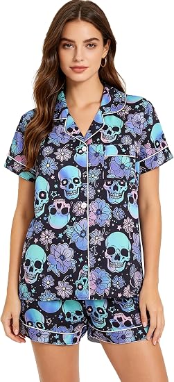 Halloween Pajamas Set for Women Teen Girls