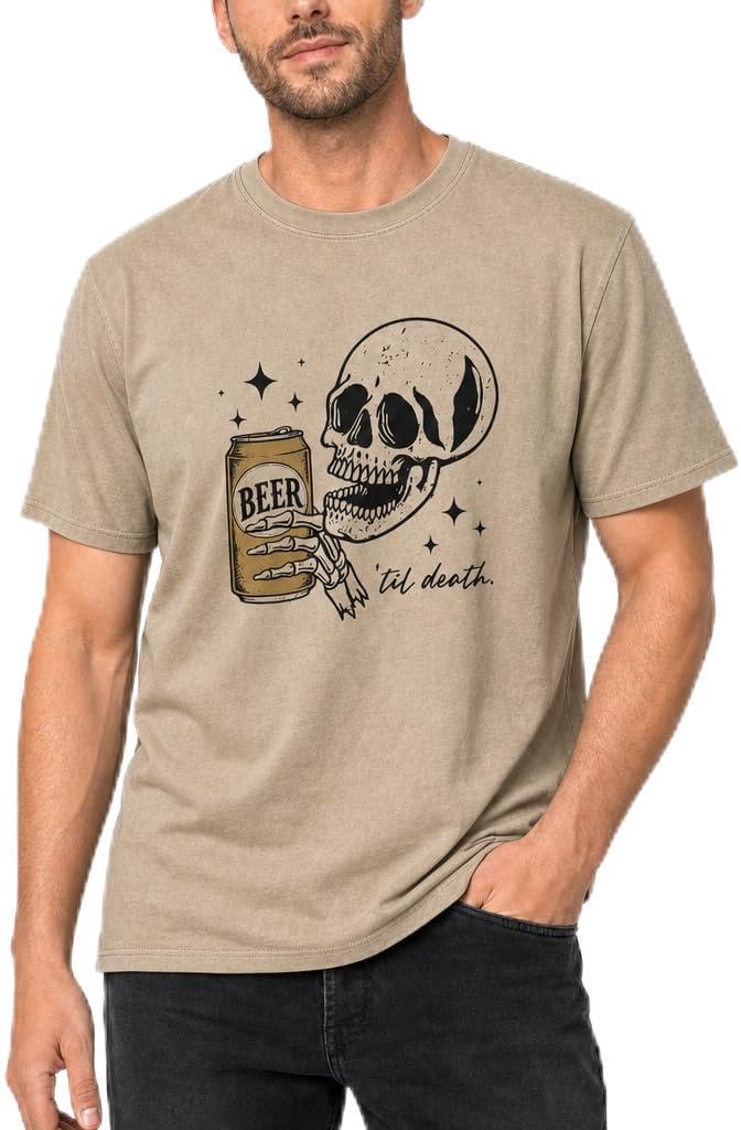 Fall Halloween Shirt for Men Winter Thanksgiving Christmas Graphic Tees