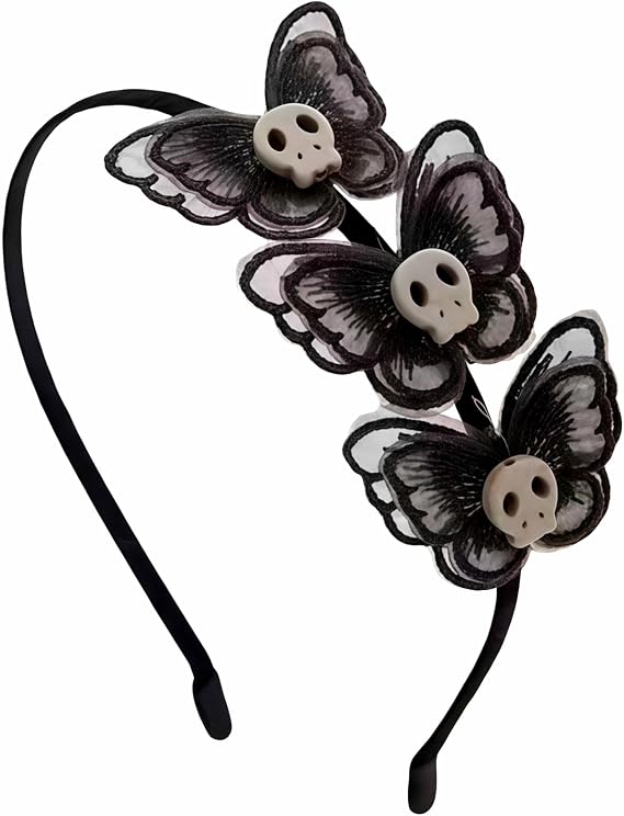 Pvoiue Halloween Headband Costume Accessories for Women Girls - skull headband