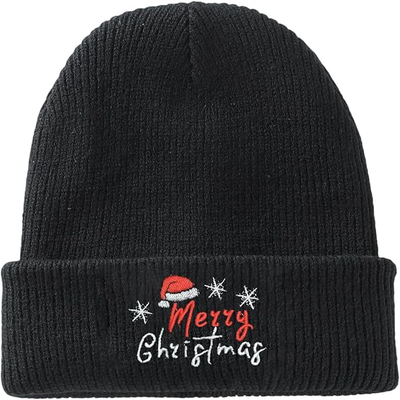 Funny Cute Beanie Hat Stretchy Soft Cuffed Wooly Skull Cap with Thick Warm Lining, Unisex Winter Hats - skull jacket