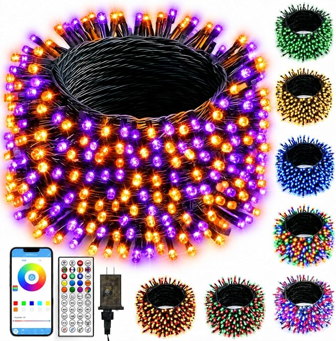 Smart Color Changing Halloween Christmas String Lights for Outdoor Indoor - string light