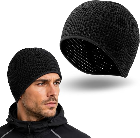 Thermal Skull Cap Helmet Liner Windproof Fleece Hat Men Women - skull helmet