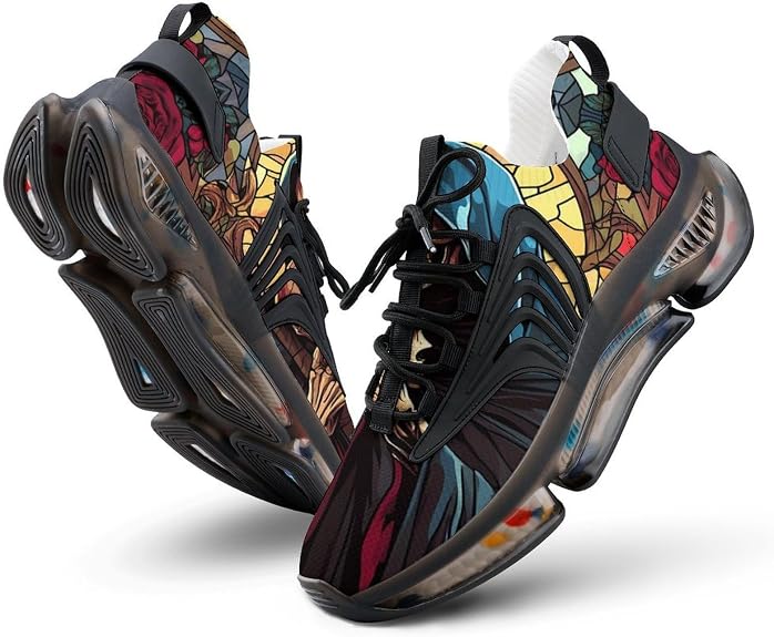 Grim Reaper with A Skull Sneakers for Women Lightweight - sugar skull boots