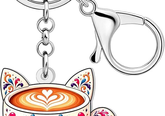 Halloween Gothic Sugar Skull Cup Keychain Coffee Lovers Gifts