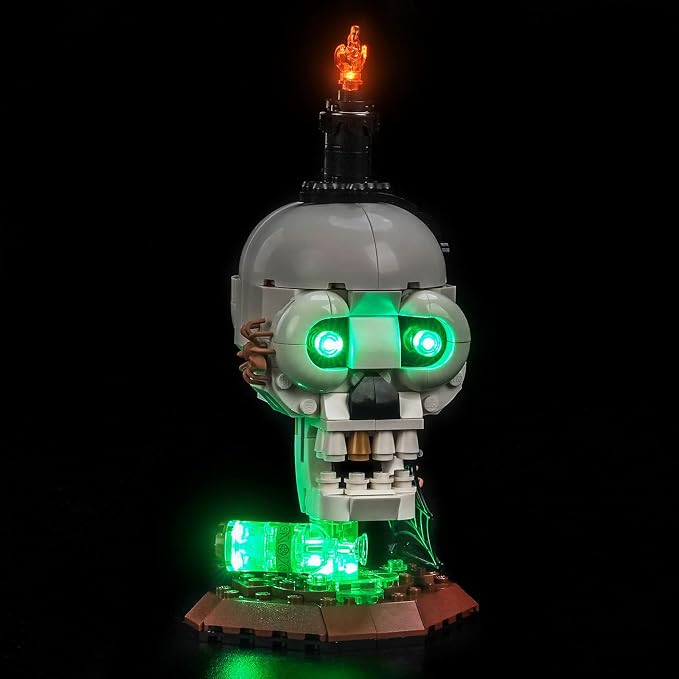 BrickBling LED Light Kit Compatible with Lego Halloween Skull Candle