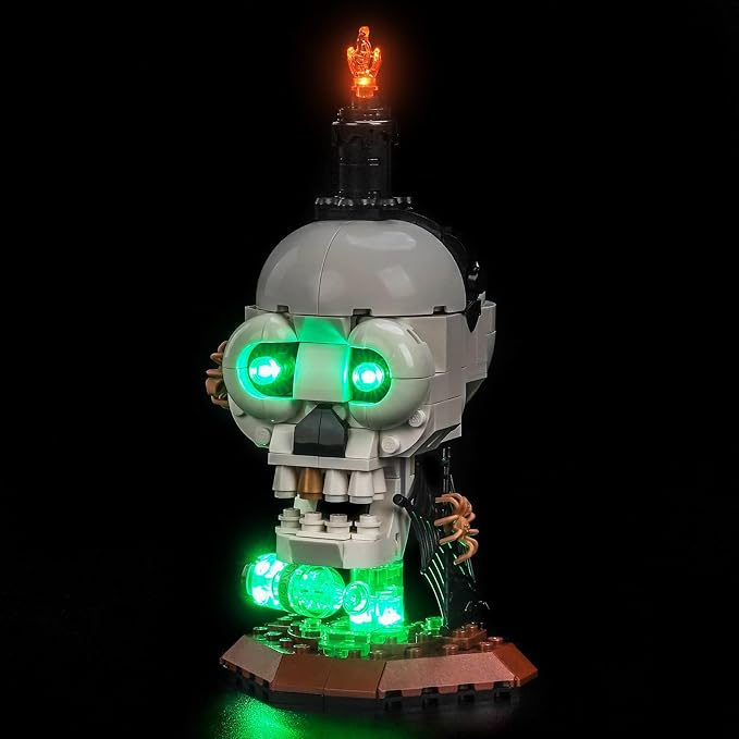 LocoLee Light kit Compatible with Lego Halloween Skull Candle 40883 - skull candle