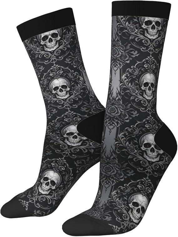 Happy Uterus Socks Novelt Crew Socks For Women Men - sugar skull costume