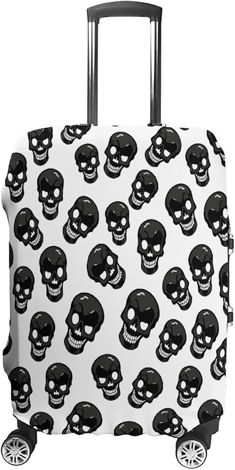 Skull Luggage Suitcase Covers Elastic Washable - skull suitcase