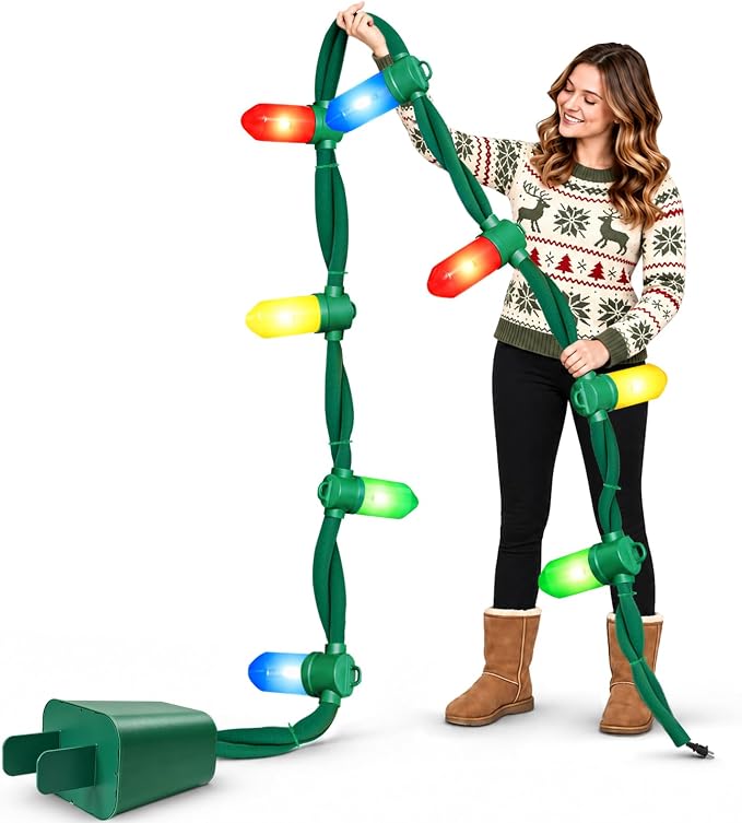DIY Jumbo Christmas String Lights, 13.5FT 8 Giant Bulbs, Multicolor - string light