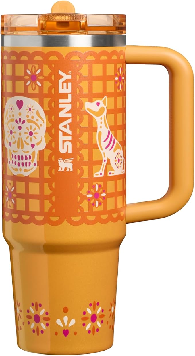 STANLEY Quencher ProTour Flipstraw Tumbler, 30 oz, Marigold Papel Picado