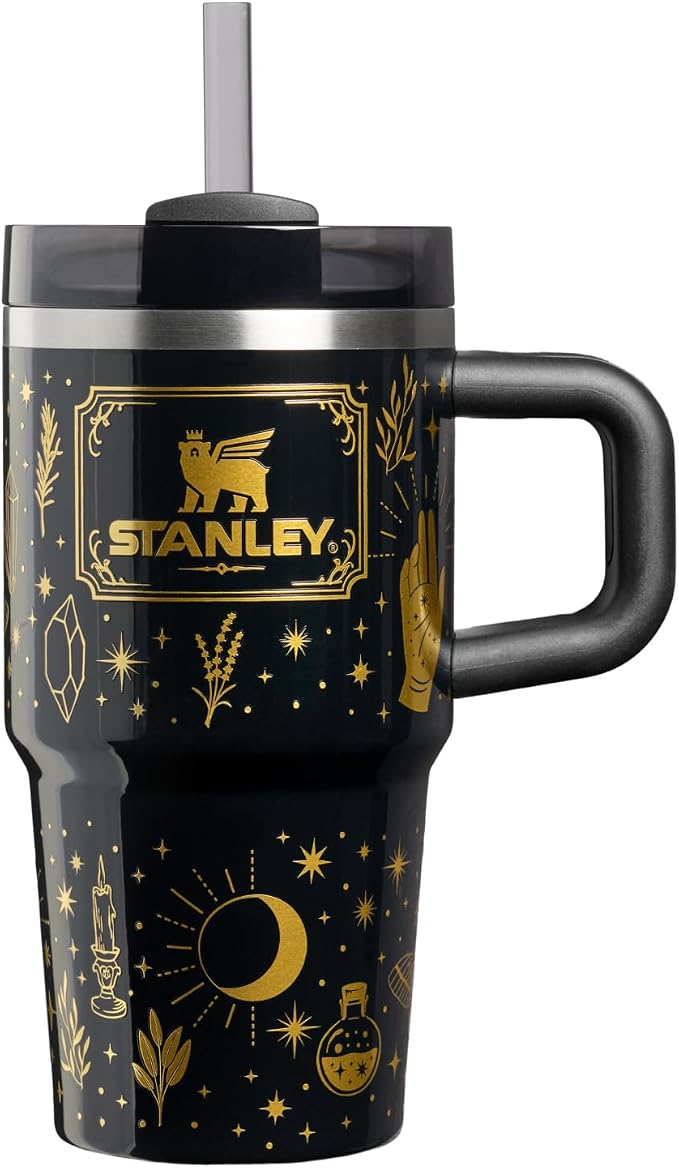 STANLEY Halloween Quencher H2.0 Flow State Tumbler, 20 oz, Black Magic