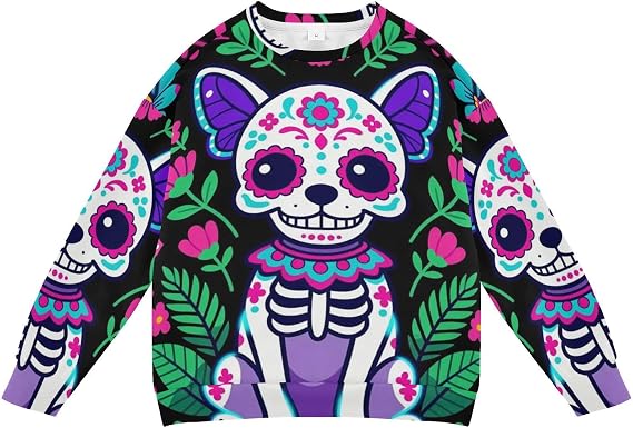 Boys' Pullover Sweatshirt Size 4-10 - skull sweatshirts